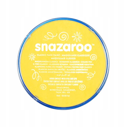 Snazaroo Farba do ciała 18 ml: Bright Yellow