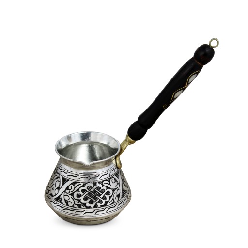 TURECKI STALOWY TYGIELEK DO KAWY 220 ML CEZVE WZÓR