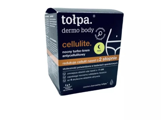 TOŁPA DERMO BODY CELLULITE NOCNY TURBO-KREM ANTYCELLULITOWY 250 ML