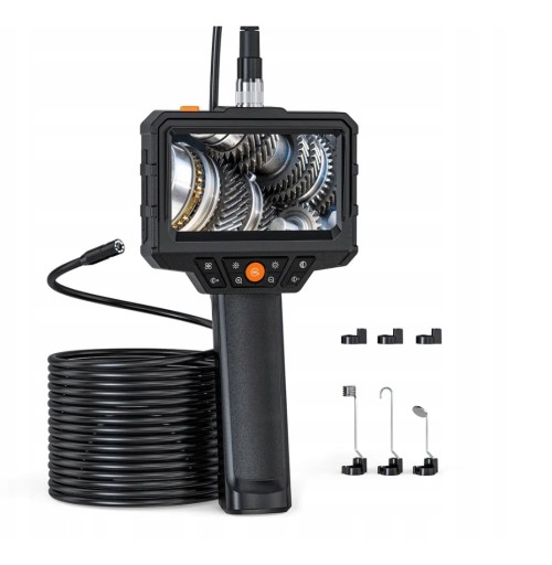 KAMERA INSPEKCYJNA WARSZTATOWA ENDOSKOP IP67 DO RUR 10m 8LED 8mm IP67 4,3''