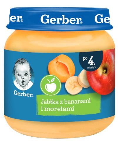 Gerber Jabłka z morelami i bananami po 4 miesiącu