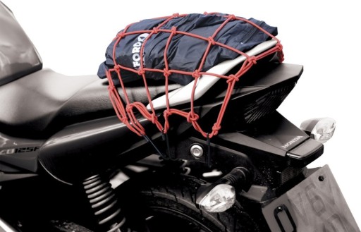 Siatka OXFORD pająk na bagaż kask czerwona