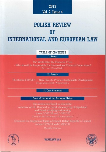 POLISH REVIEW OF INTERNATIONAL Vol. 2 Issue 4