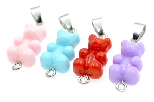 4x zawieszka MIŚ gummy bear HARIBO podwójna 2 haczyki