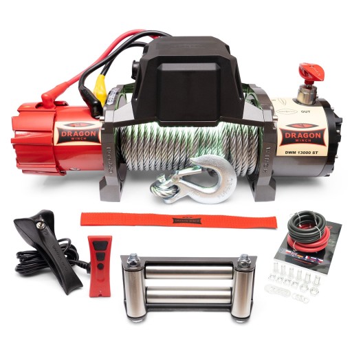 6T WYCIĄGARKA DRAGON 12V ELEKTRYCZNA WCIĄGARKA linowa samochodowa lawety