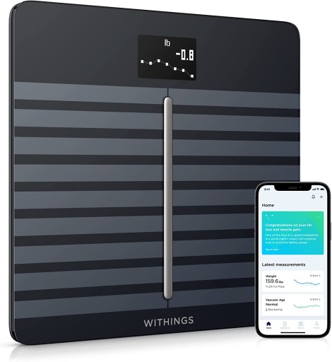 WAGA ŁAZIENKOWA ANALIZATOR MASY CIAŁA WITHINGS Body Cardio SMART BLUETOOTH