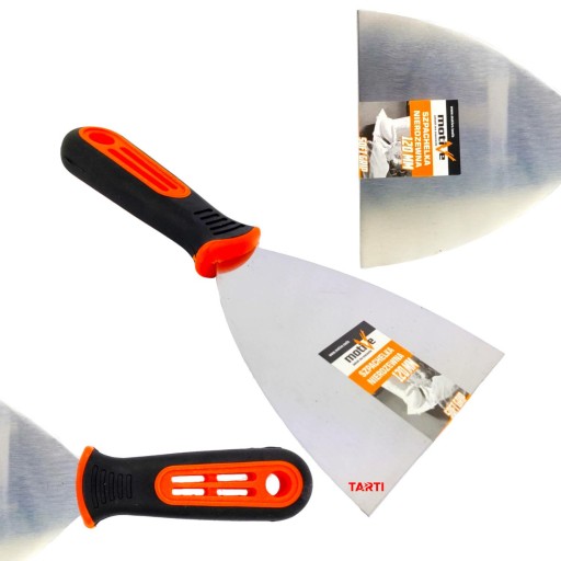 SZPACHLA STAL NIERDZEWNA UCHWYT GUMOWY 120mm Motive 040 244