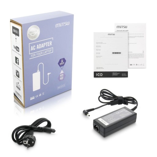 Zasilacz sieciowy Mitsu 19V 3.42A 4,0x1,35 mm do notebooka Asus