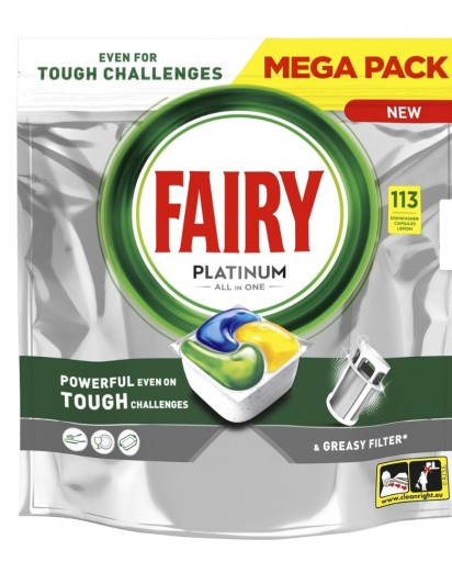 Kapsułki do zmywarki Fairy Platinum all in one 113