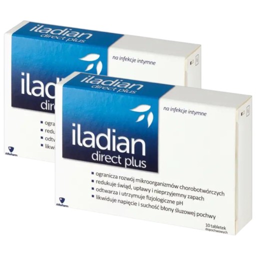 Iladian Direct Plus tabletki dopochwowe 10 tabl.