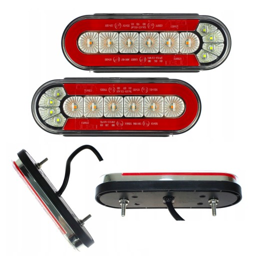 LAMPA TYLNA zespolona LED dynamiczny kierunek x2