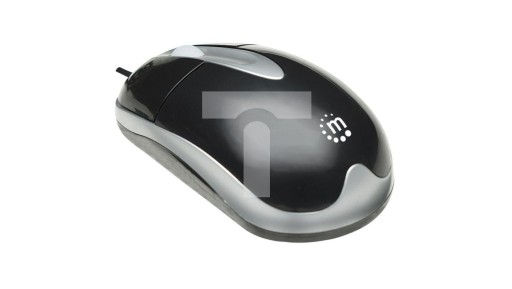 Mysz Optyczna PS2 1000dpi Czarna Manhattan MH3