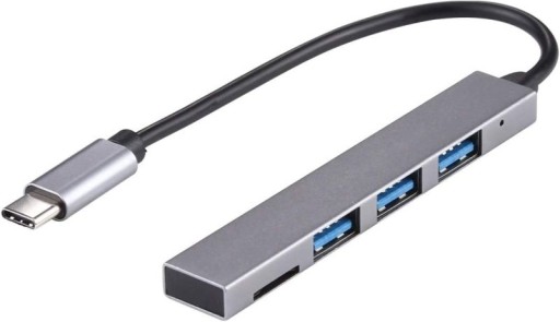HUB Czytnik kart USB 3.1 Typ C 3x USB 3.0 MicroSD