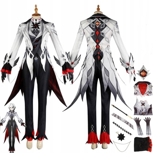 Genshin Impact Arlecchino Cosplay Kostium HALLOWEEN ŚWIĘTA PREZENT