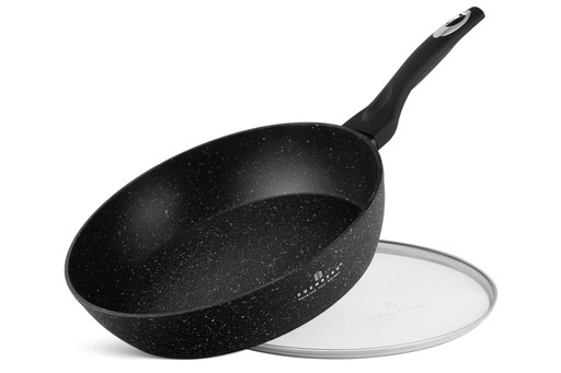 Srednica 20 cm patelenka Gleboka patelnia ceramiczna z pokrywka