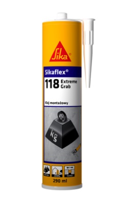 Sikaflex-118 Extreme Grab, klej, 290 ml, 12 SZTUK