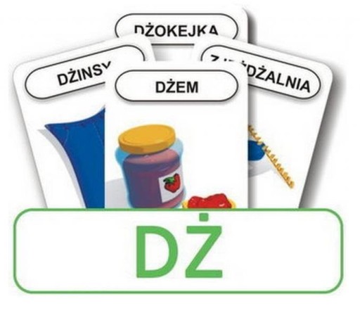 LOGOPEDIA WYMOWA KARTY LOGOPEDYCZNE GŁOSKA DŻ