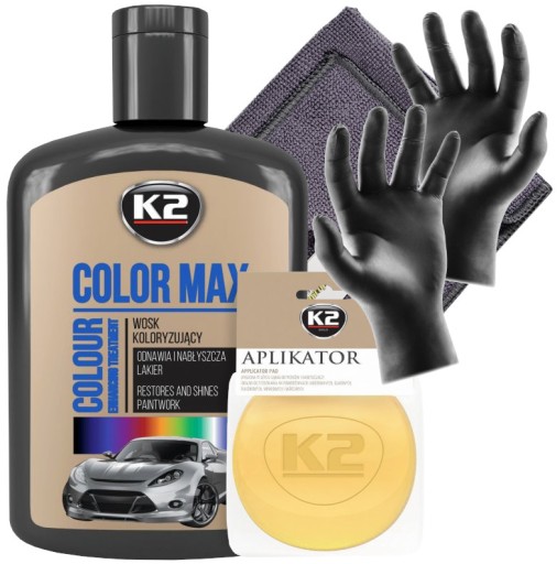 K2 COLOR MAX 200 ML CZARNY WOSK KOLORYZUJĄCY ReMA