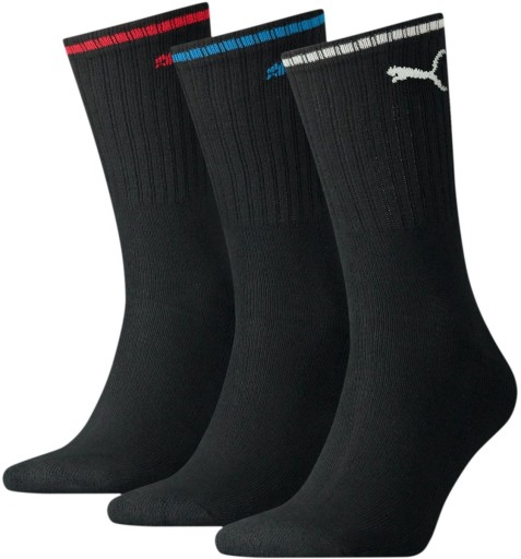 Skarpety Puma Sport Crew Stripe, 3 pary, rozmiar 39-42