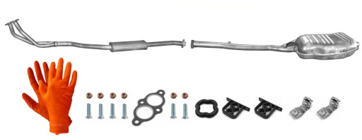 BMW 3 E36 318i 1.8 TŁUMIK ŚRODKOWY KOŃCOWY