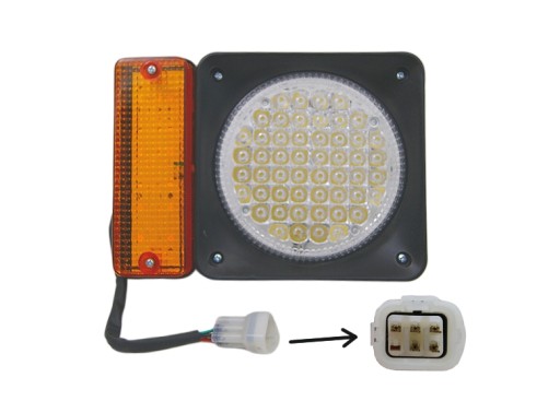 LAMPA DROGOWA PRZEDNIA JCB STARY TYP LED 3CX 4CX