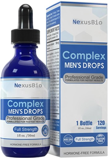 NexusBio Labs Complex Men's Drops, Best Natural Drops for Men, Complex