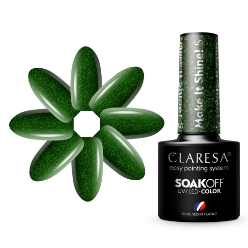 CLARESA BROKAT LAKIER HYBRYDOWY 5g MAKE IT SHINE 5