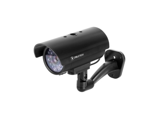 ATRAPA KAMERY OBROTOWEJ DIODA LED 2xAAA CZARNA