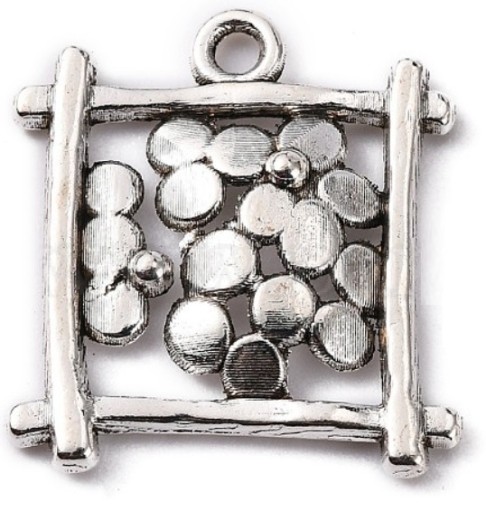 ZAWIESZKI CHARMS WISIORY 8szt RAMKA Z KWIATAMI ZAWIESZKA WISIOREK KWIATKI