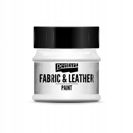 PENTART FARBA DO TKANIN I SKÓR 50ml BIAŁA