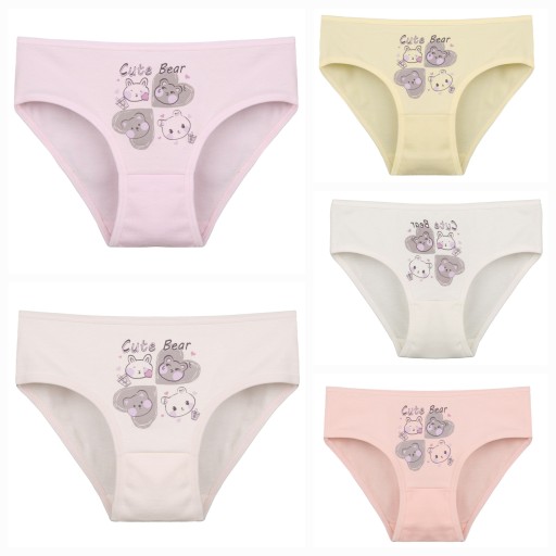 DONELLA figi majtki dziewczęce bawełna CUTE BEAR misiu 4/5 110-116