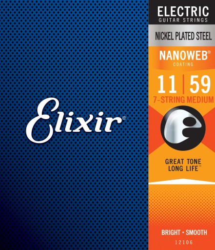 Struny Elixir NanoWeb 7-String 11-59 (12106)