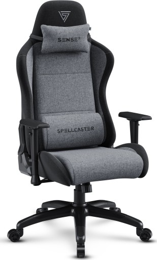 XL Fotel Gamingowy Materiałowy Obrotowy Biurowy Krzesło Kubełek Sense7