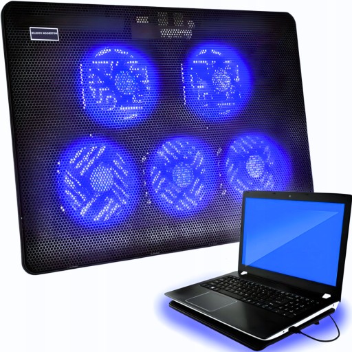 PODSTAWKA CHŁODZĄCA POD LAPTOPA MACBOOKA MATA CHŁODZĄCA POD LAPTOPA LED USB
