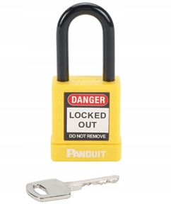 PANDUIT Kłódka LOTO Lockout YELLOW stalowa 40mm