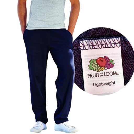 FRUIT OF THE LOOM SPODNIE DRESOWE LEKKIE Granat L