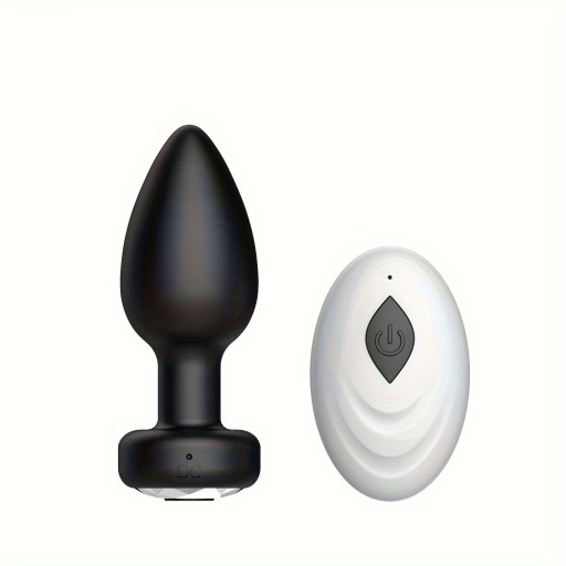 1pc Wireless Remote Control Anal Plug Vibrator, Unisex Anal Plug Set