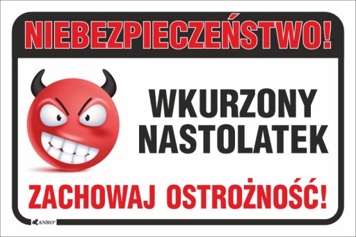 Zabawna tabliczka na drzwi 200x300mm PCV