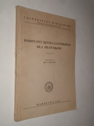 PODSTAWY JEZYKA LACINSKIEGO DLA PRAWNIKOW cz. 1