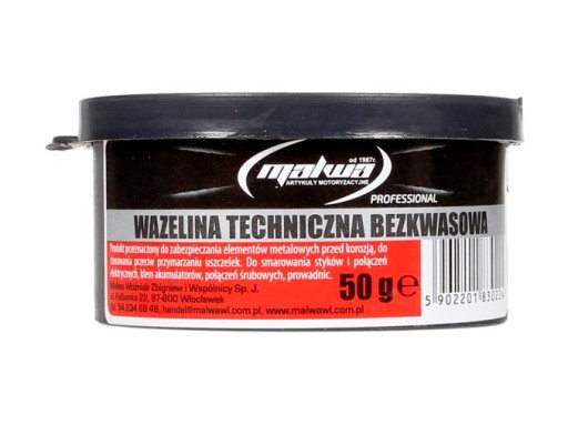 WAZELINA TECHNICZNA bezkwasowa Malwa PUSZKA 50g