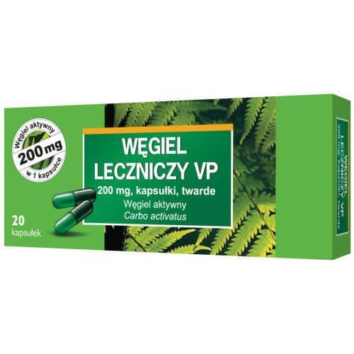 Węgiel leczniczy VP 20 kapsułek