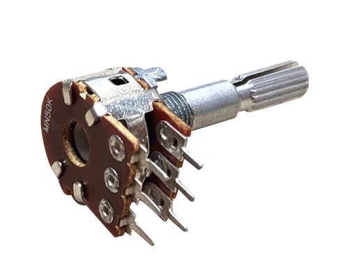 Potencjometr 2x47k MN 2x50k UNITRA DIORA KASPRZAK