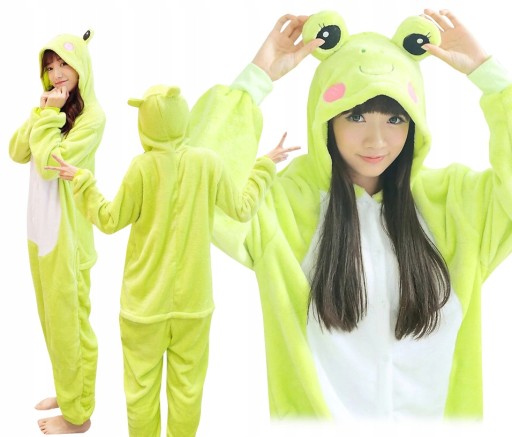 ŻABA KOMBINEZON PIŻAMA KIGURUMI ONESIE 140
