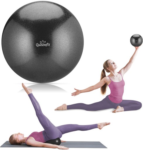 PIŁKA GIMNASTYCZNA REHABILITACYJNA DO PILATESU ANTIBURST 25CM QUEENFIT