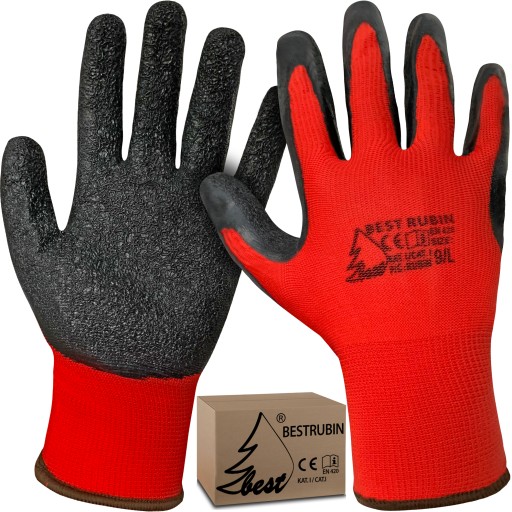 Rękawice rękawiczki robocze latex BEST 6/XS mocne