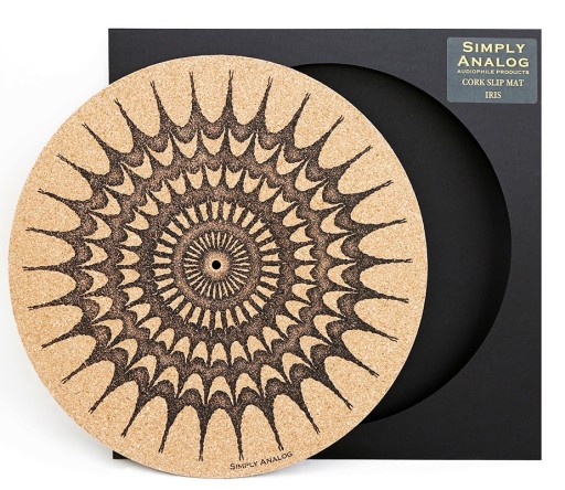 MATA DO GRAMOFONU Simply Analog Cork Slip Mat IRIS