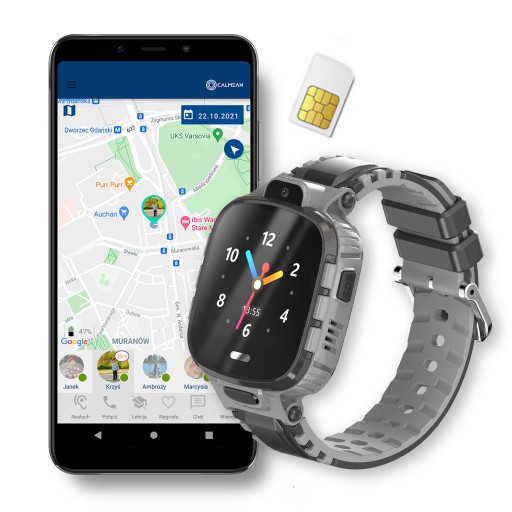 SMARTWATCH DLA DZIECI CALMEAN ACTIVE GPS IP67 SIM