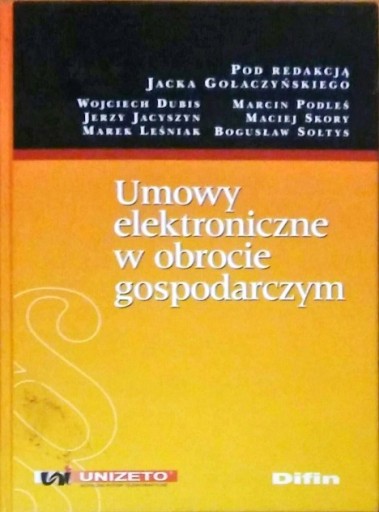 Umowy elektroniczne w obrocie gospodarczym