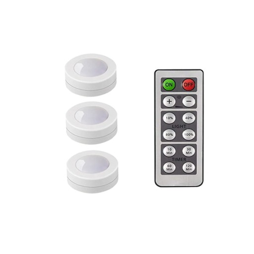Xsky Touch Sensor LED Under Cabinets Lights Dimmable LED Puck Light For