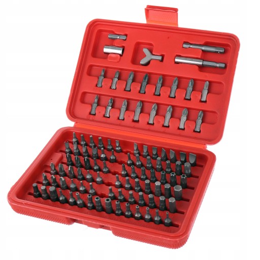 KOŃCÓWKI BITY IMBUS TORX 100 el. do WKRĘTAREK ZES.